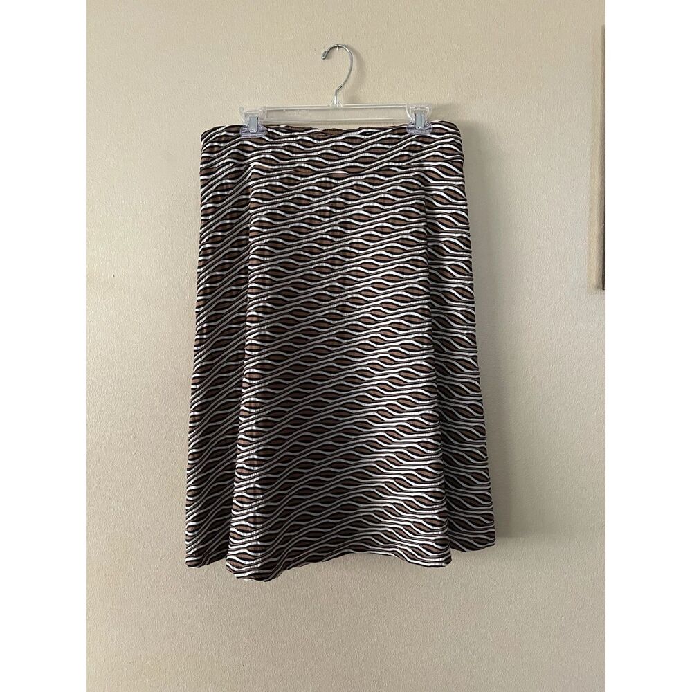 Womens Textured Midi Skirt